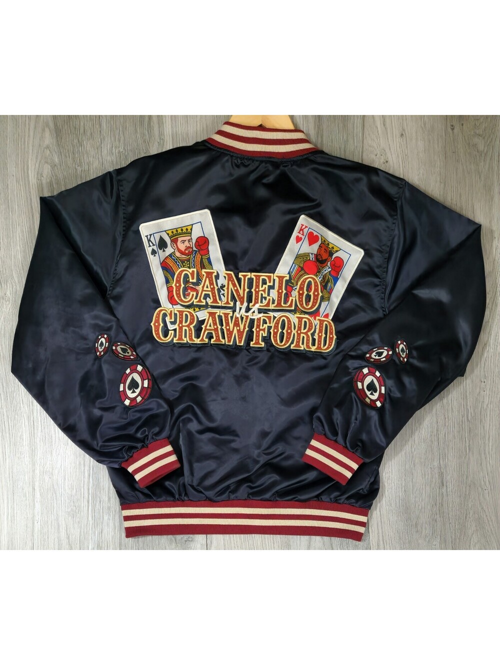 RARE Boxing Canelo Alvarez Vs Crawford Netflix Promo Exclusive Jacket Size M #12